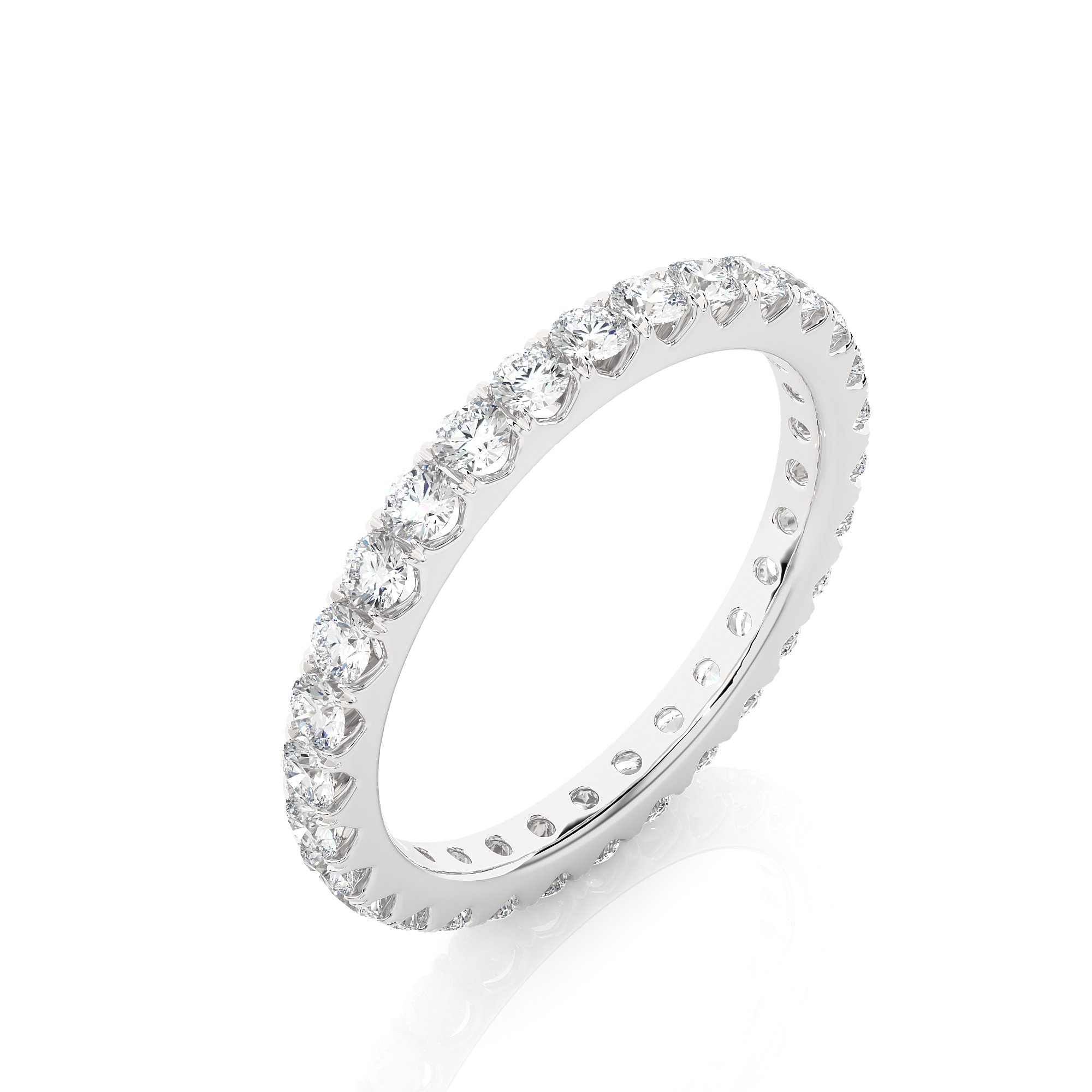 1.04 Carat H Color VS1 Clarity Diamond Studded Natural Diamond Ring.